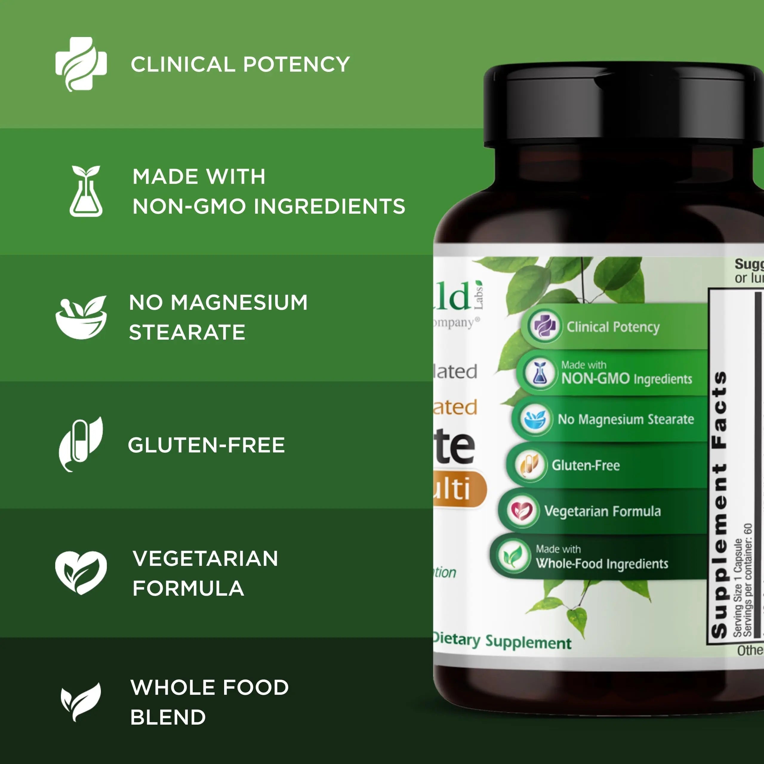 EMERALD LABS Complete 1-Daily Multi - Complete Multivitamin for Men & Women with Vitamin C, Methylated Folate, Whole-Food Blend & More EMERALD LABSAu supplements