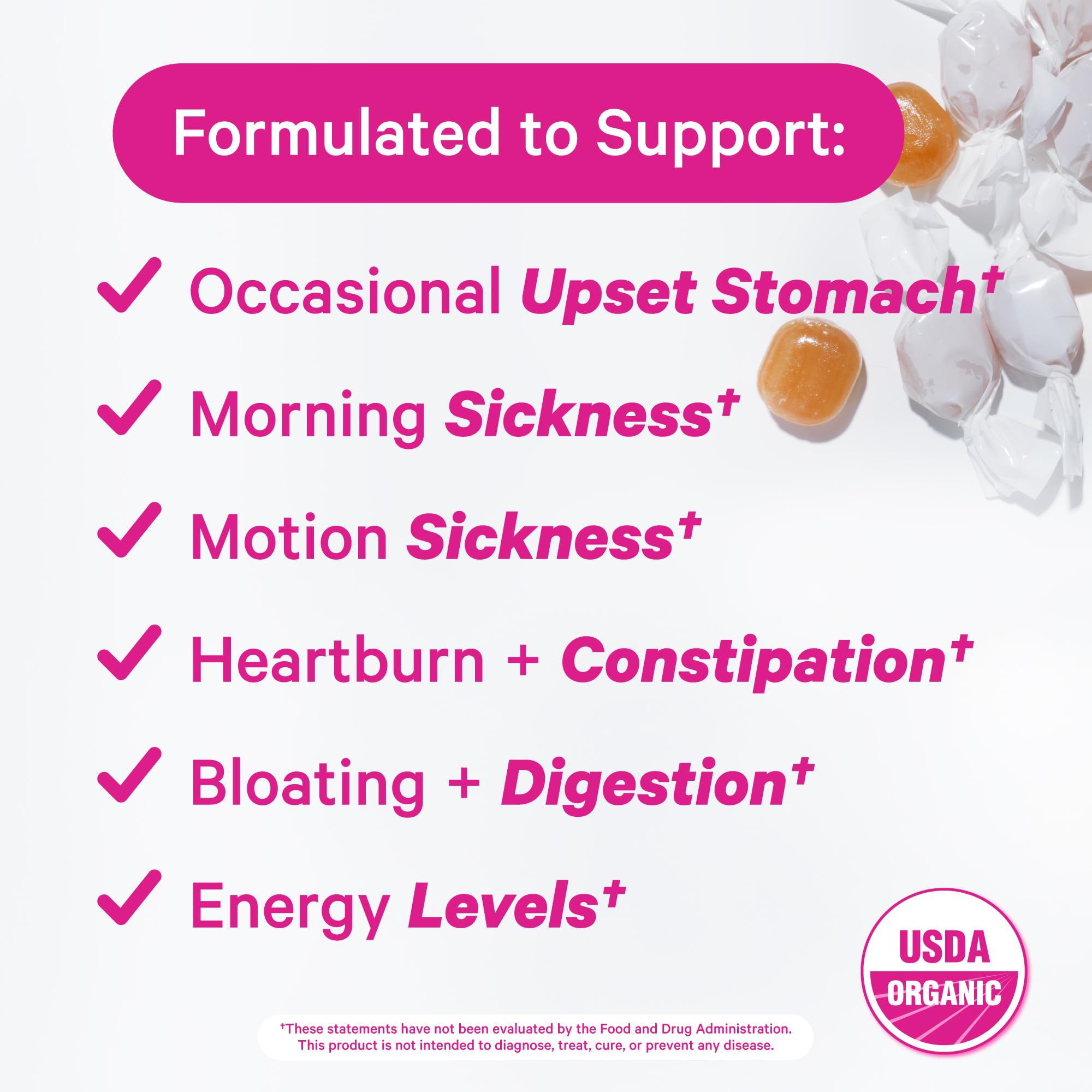 Pink Stork Mood and Stomach Relief Bundle - Magnesium Glycinate and Organic Peppermint Sweets for Morning Sickness and Motion Sickness, Mood Support Pink StorkAu supplements