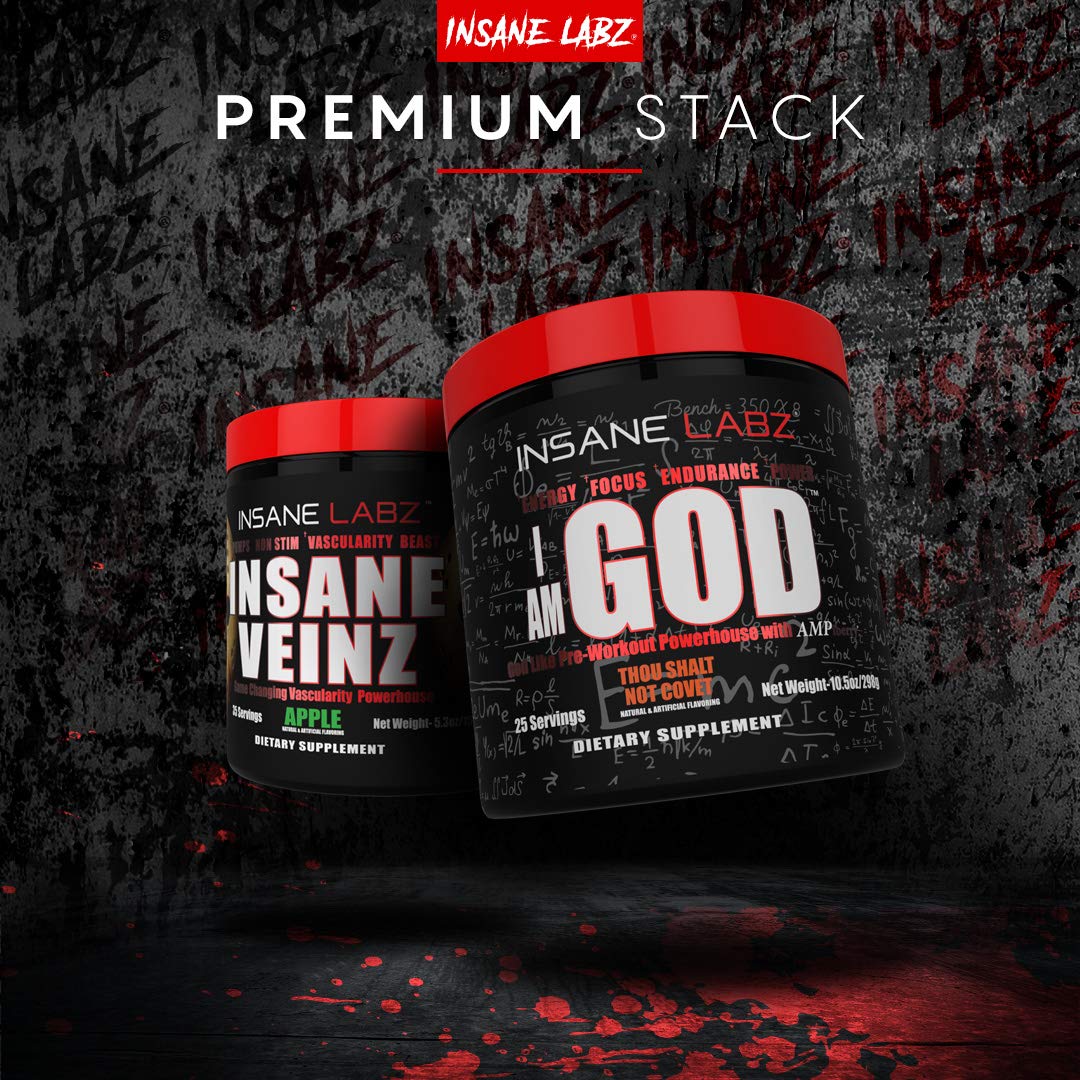Insane Labz I am God Pre Workout, High Stim Pre Workout Powder Loaded with Creatine Insane LabzAu supplements