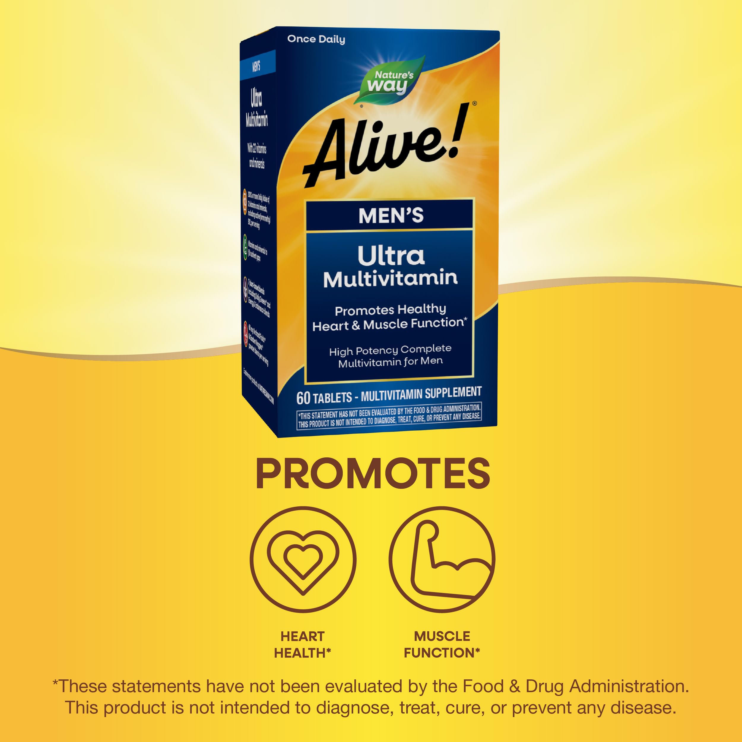 Nature's Way Alive! Men's Daily Ultra Multivitamin, High Potency Formula, Promotes Heart & Muscle Function Nature's WayAu supplements