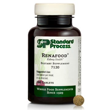 Standard Process Renafood - Supports Healthy Kidney Function & Antioxidant Activity - Contains Vitamins A - Non-Soy - 180 Tablets Standard Process Inc.Au supplements