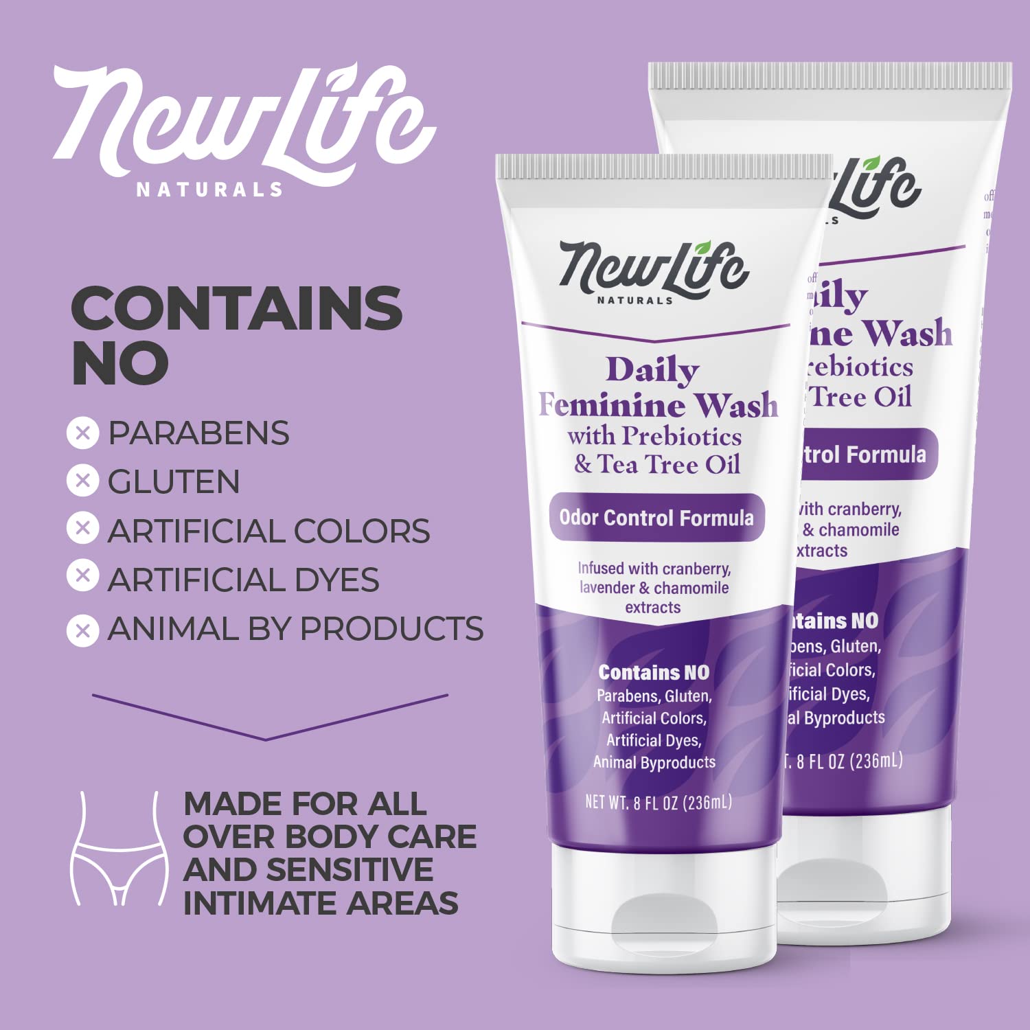 NewLife Naturals Daily Feminine Wash for pH Balance and Odor Control for Feminine Hygiene Intimate Wash NewLife NaturalsAu supplements