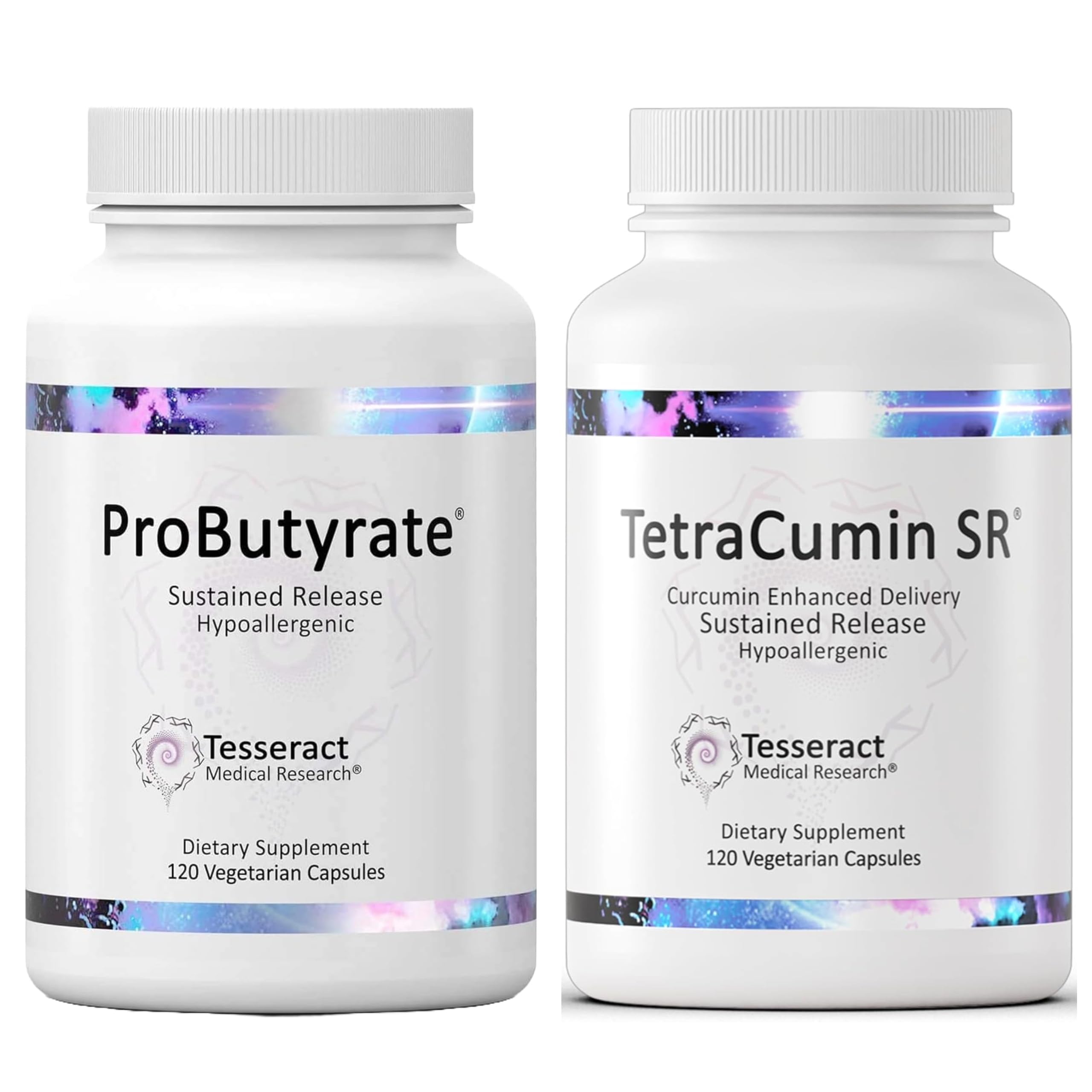 Tesseract Medical Research ProButyrate Gut Health Supplement, Butyric Acid Complex & TetraCumin SR Joint Support Supplement, Sustained Release Tesseract Medical ResearchAu supplements
