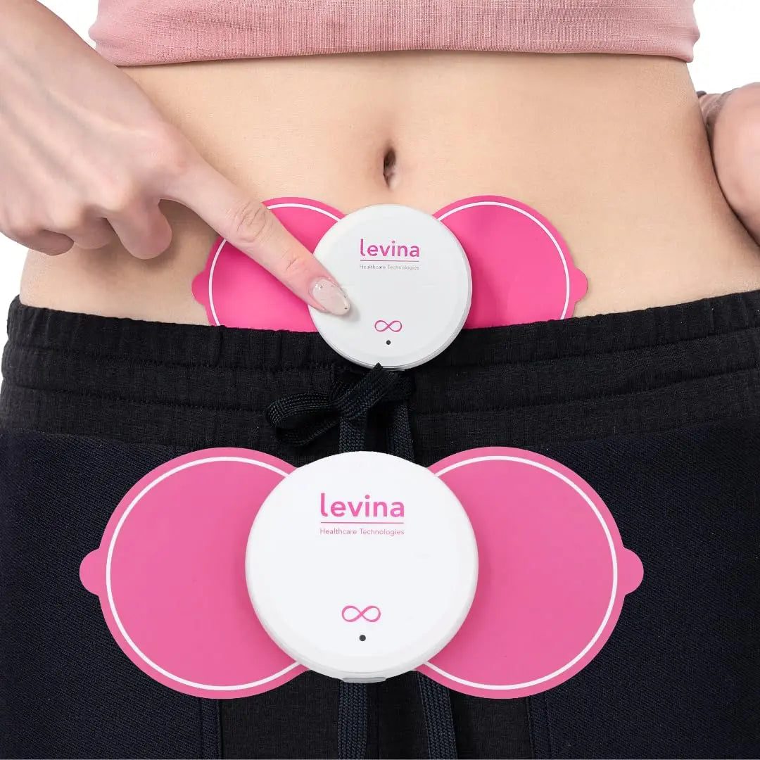 Levina Menstrual Period Relief Device - Wireless TENS Unit and Biocompatible Electrode Pads, Rechargeable, Magnetic Connection, Instant Cramp & PMS Relief, and Drug-Free, FSA HSA Eligible (RS-38) LevinaAu supplements