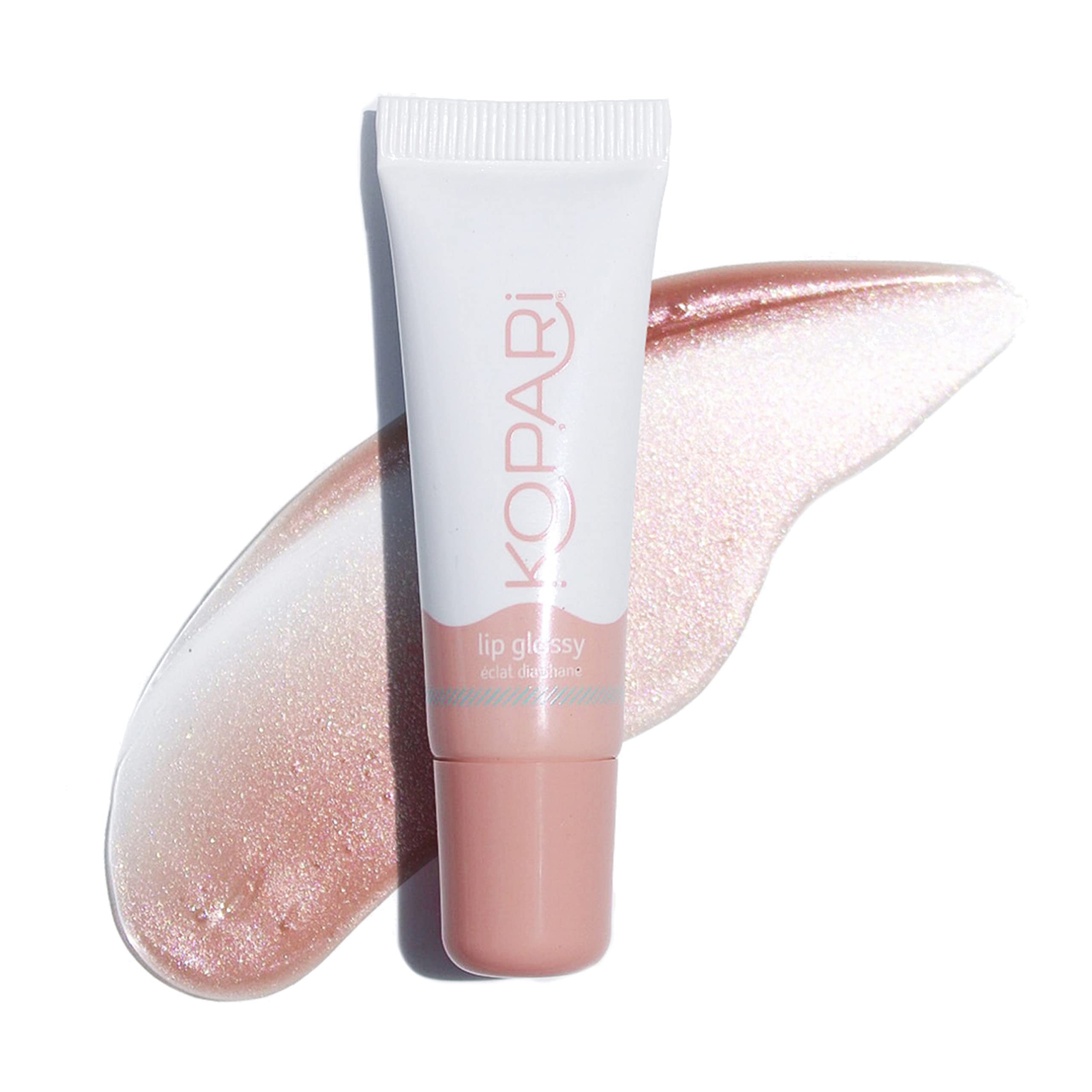 Kopari Coconut Lip Glossy | Nude Tint Birthday Suit | Vegan Hydrating Moisturizing Lip Oil Vitamin E Shea Butter Long Wear High Shine Non Sticky | Clean Plant Based Non Toxic Balm Paraben Free KopariAu supplements