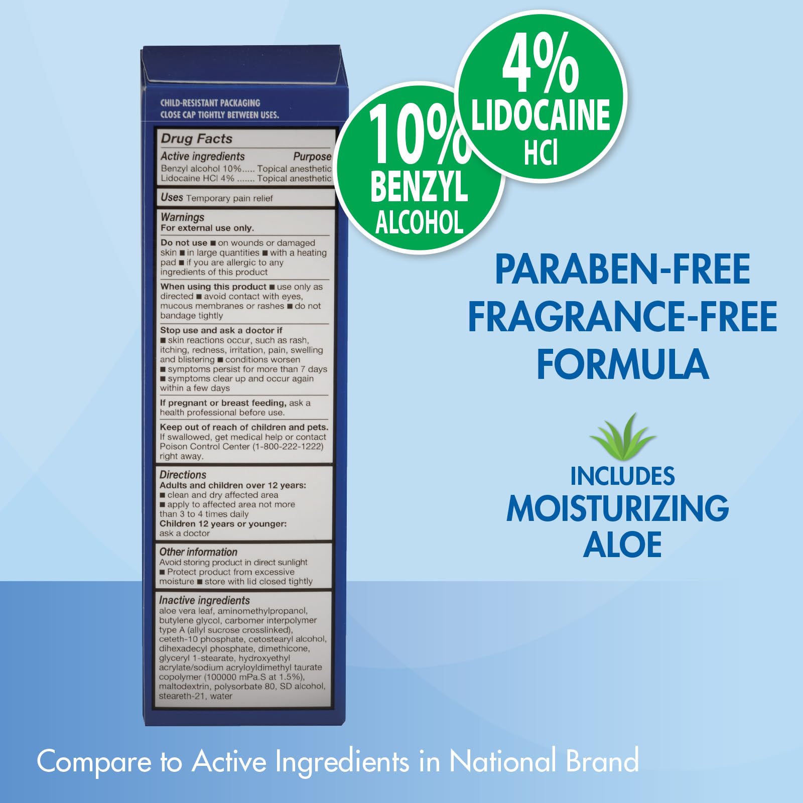 HealthWise Lidocaine Plus+ Cream | Numbs Away Pain | | Non-Greasy | 3.0 Oz | 4% OTC Lidocaine + 10% Benzyl Alcohol | Topical Anesthetic HealthWiseAu supplements