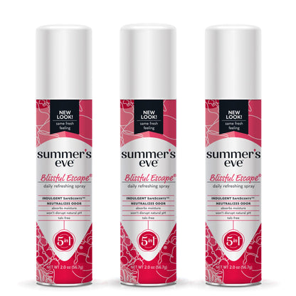 Summer's Eve Blissful Escape Daily Refreshing Feminine Spray, 2 oz, 3 Pack Summer's EveUS supplements