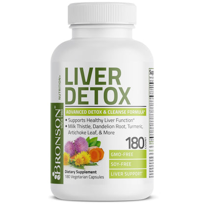 Bronson Liver Detox Advanced Detox & Cleansing Formula Supports Health Liver Function BronsonUS supplements