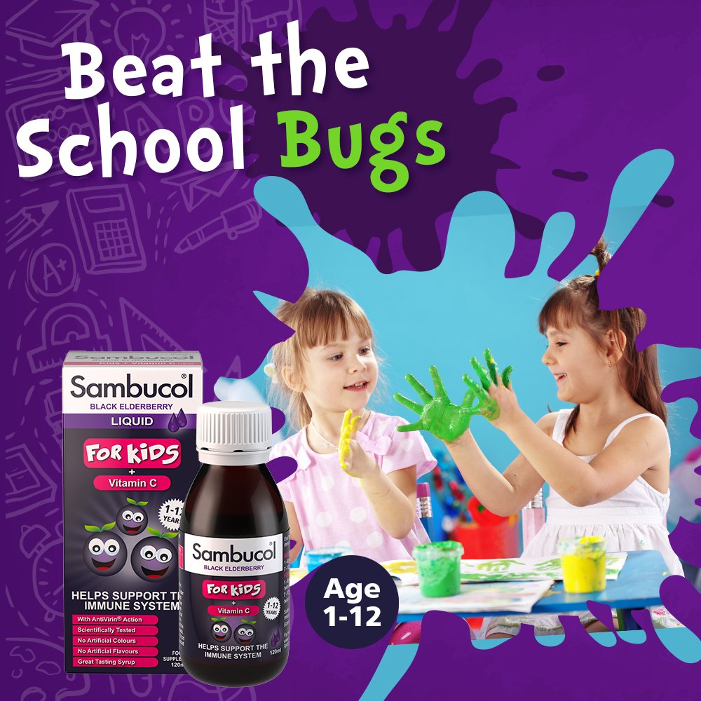 Sambucol Kids 120 ml For Immune Support, Drop SambucolUS supplements