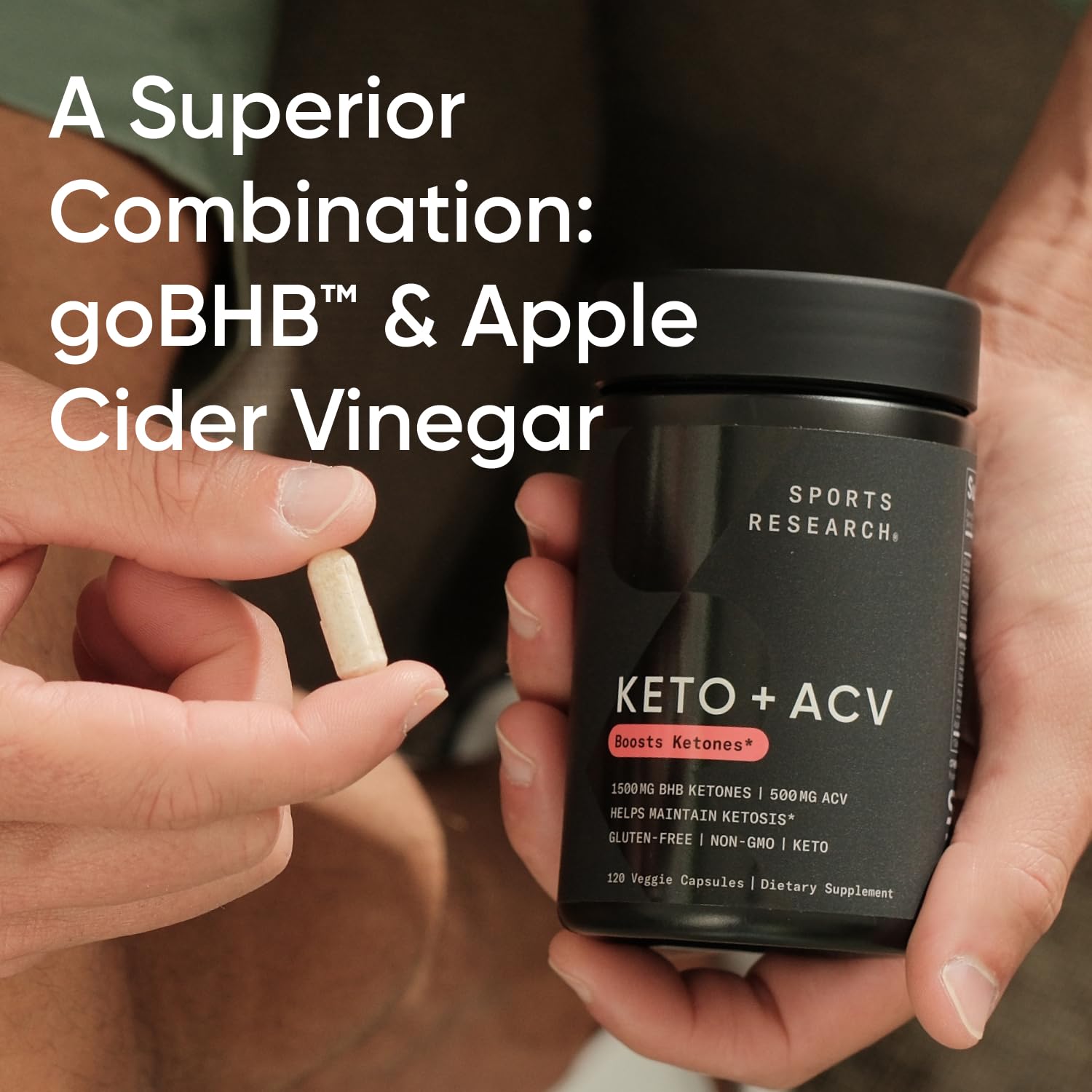 Sports Research® Keto ACV Capsules - Diet Kit System with 500mg of Apple Cider Vinegar Sports ResearchUS supplements