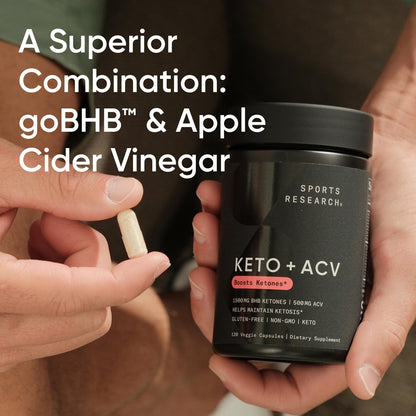 Sports Research® Keto ACV Capsules - Diet Kit System with 500mg of Apple Cider Vinegar Sports ResearchUS supplements