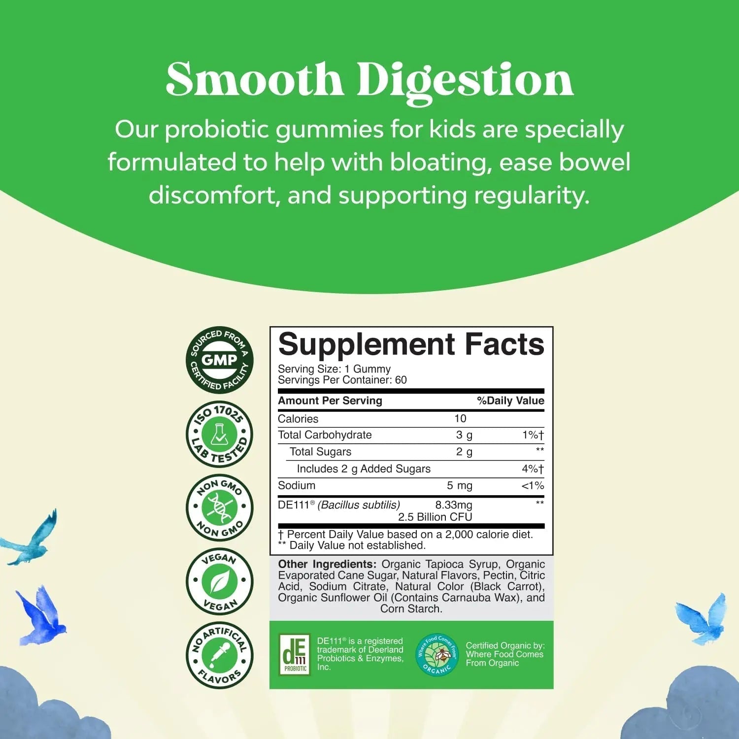 Natures Craft USDA Organic Probiotic Gummies for Kids - Vegan Non-GMO Kids Probiotic Gummy Vitamin for Immunity and Digestive Health Natures CraftAu supplements