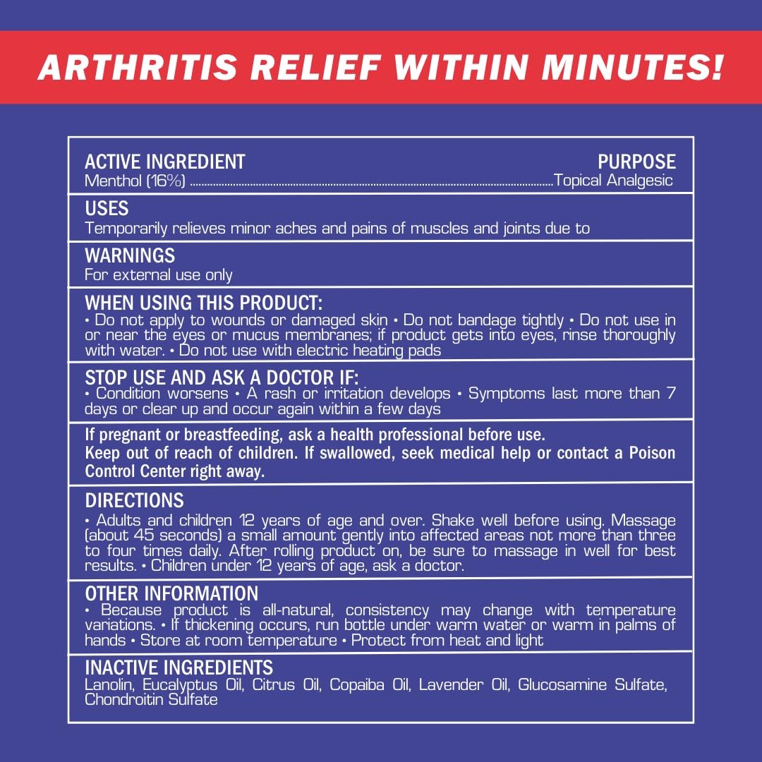 2-Pack | Fast Relief Joint-Ritis | All-Natural | Maximum Relief for Back, Neck, and Joints | As Seen On TV | Easy to Apply, 2 fl oz Roll-On Aus HealthcareAu supplements