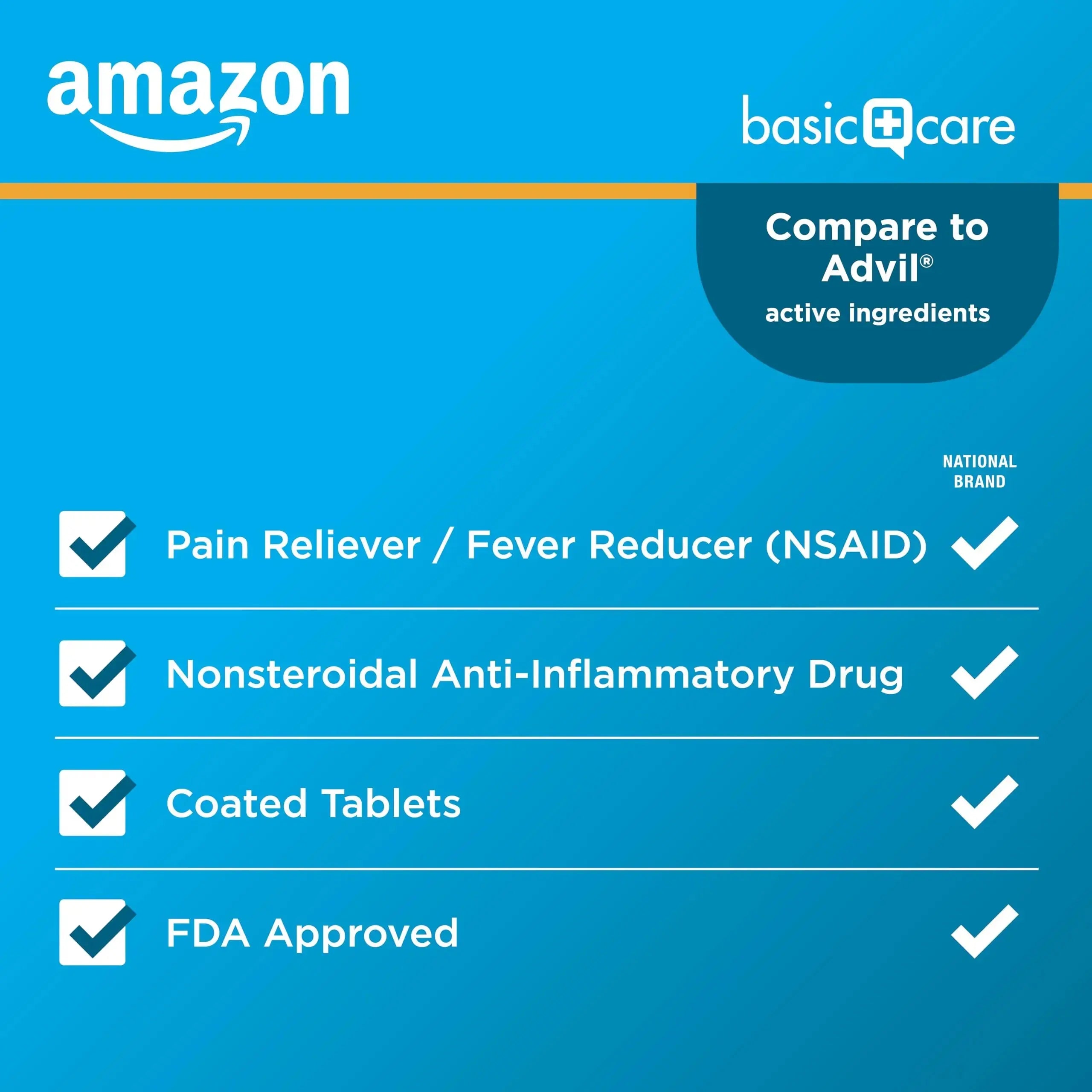 Basic Care Ibuprofen Tablets, 500 Count Amazon Basic CareAu supplements