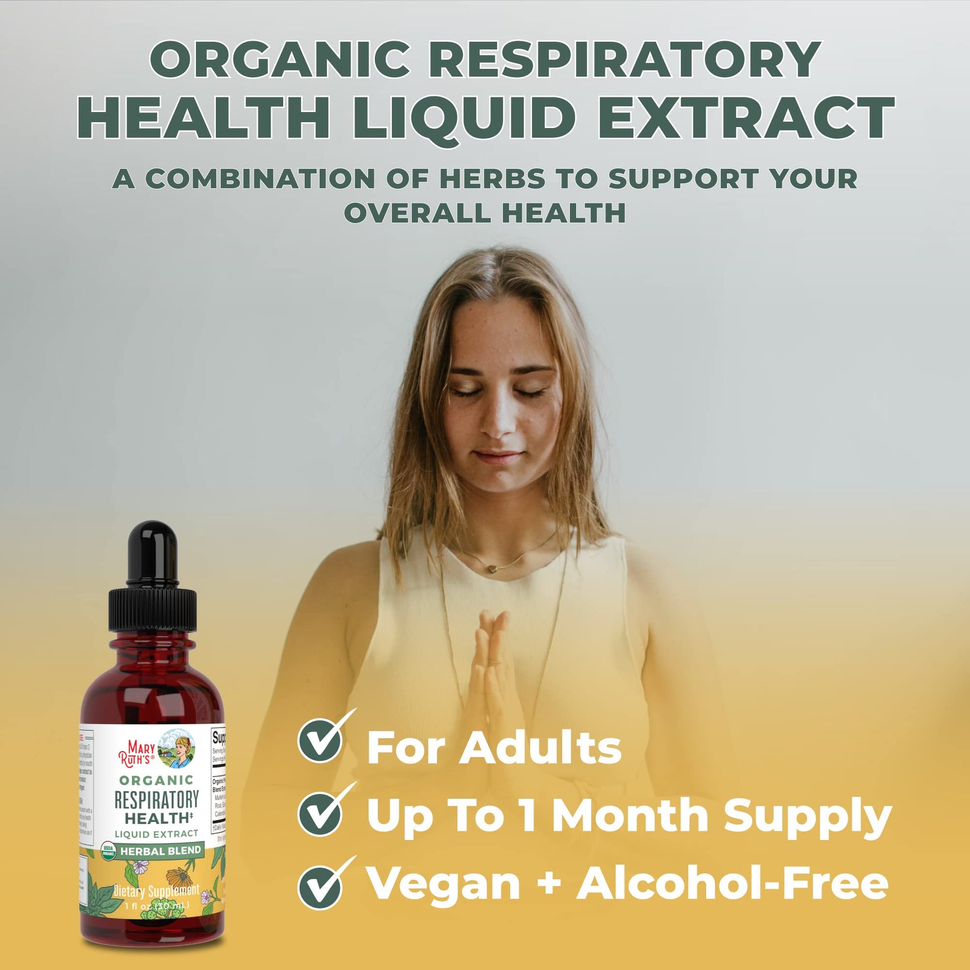 MaryRuth's | USDA Organic Respiratory Health Herbal Supplement Extract MaryRuth OrganicsAu supplements