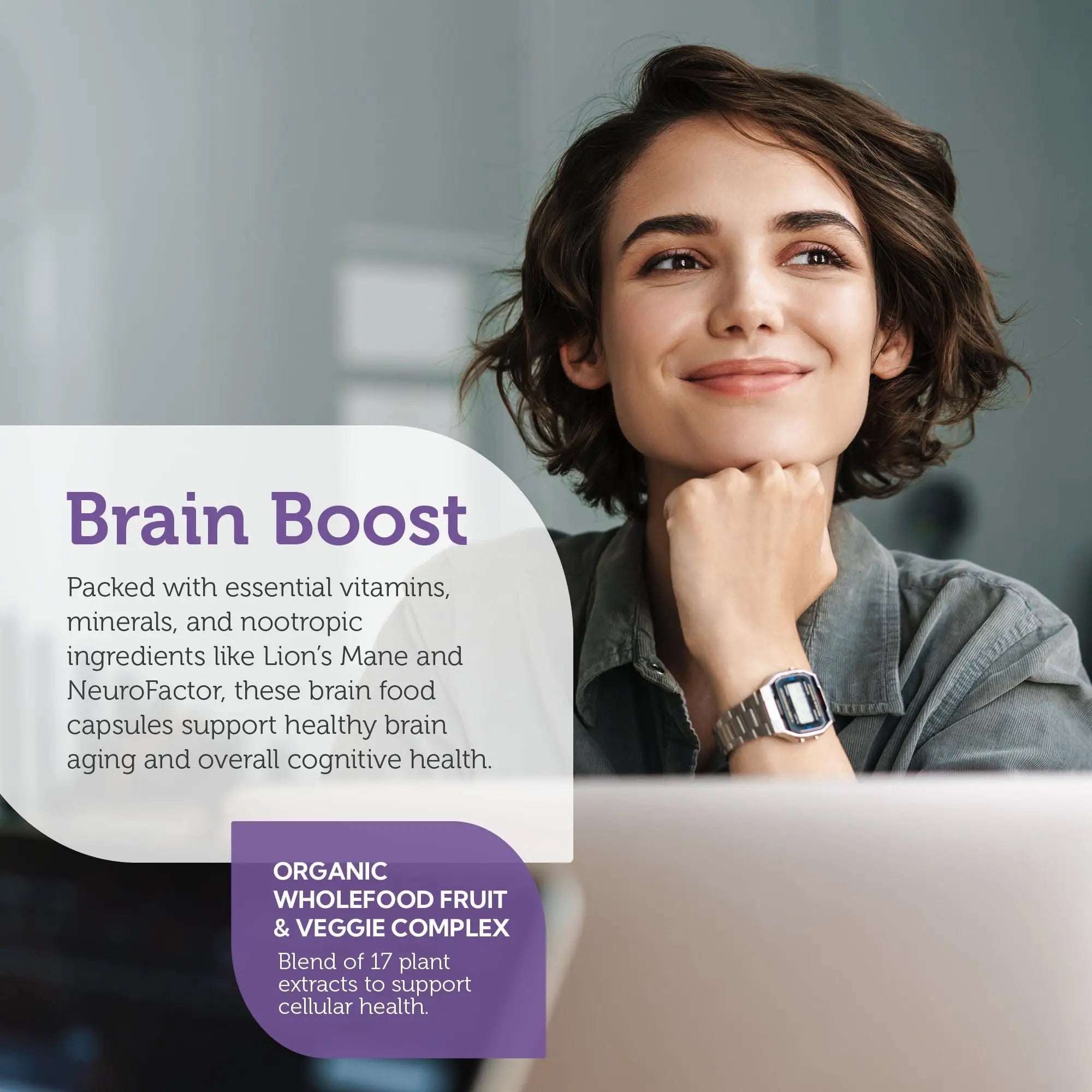 Zahler - Multivitamin Brain Supplement (60 Count) Kosher Brainfood Capsules for Adults with Neuro Factor & Lion's Mane ZahlerAu supplements