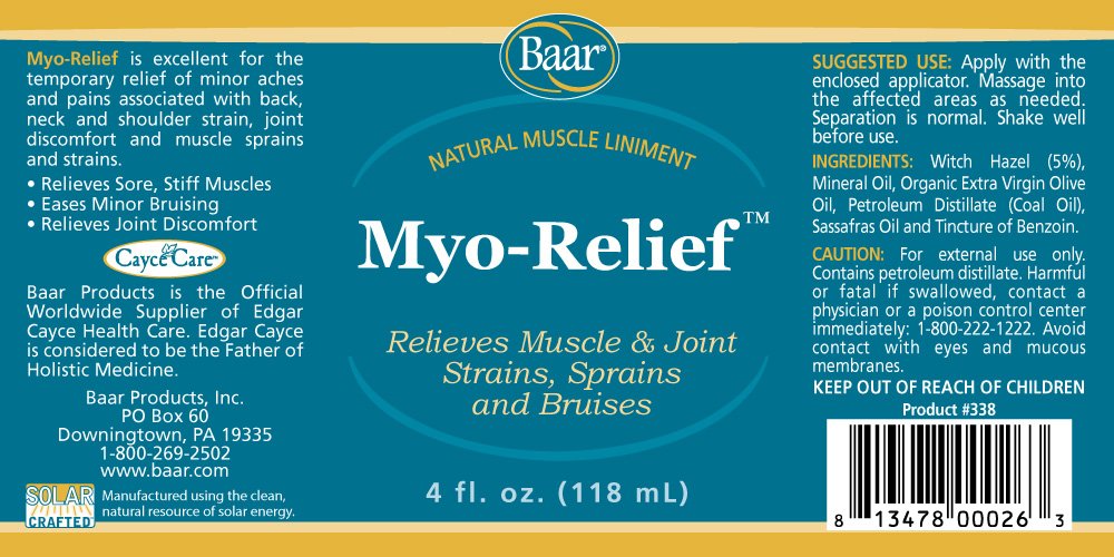Baar Myo Relief, 4 oz. BaarAu supplements