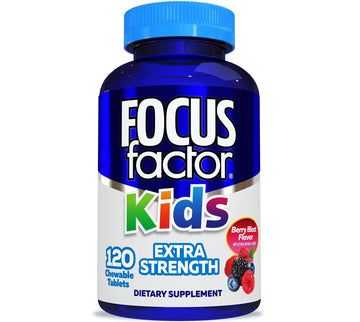 Focus Factor Kids Extra Strength Daily Chewable for Brain Health Support, 120 Count – Vitamins - Quality Formula Focus FactorAu supplements