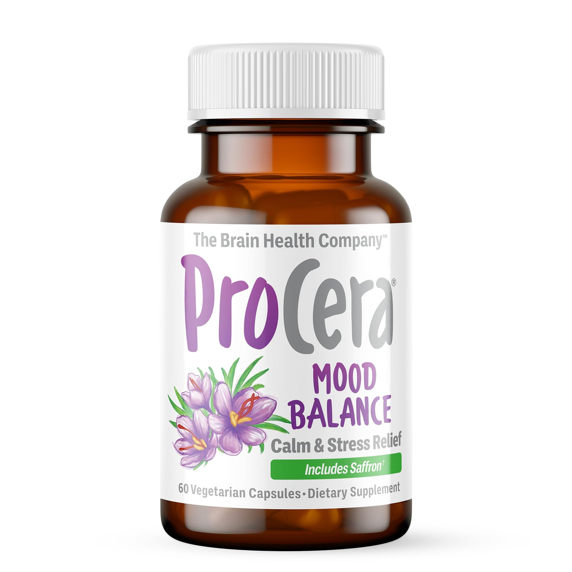 Procera Mood Support - Boost Mental Performance - Clarity - Mood Stability - Stress - Anxiousness - Mental Fatigue - Adaptogens - Saffron - Magnesium - Ashwagandha - Rhodiola - 60 Count ProceraAu supplements