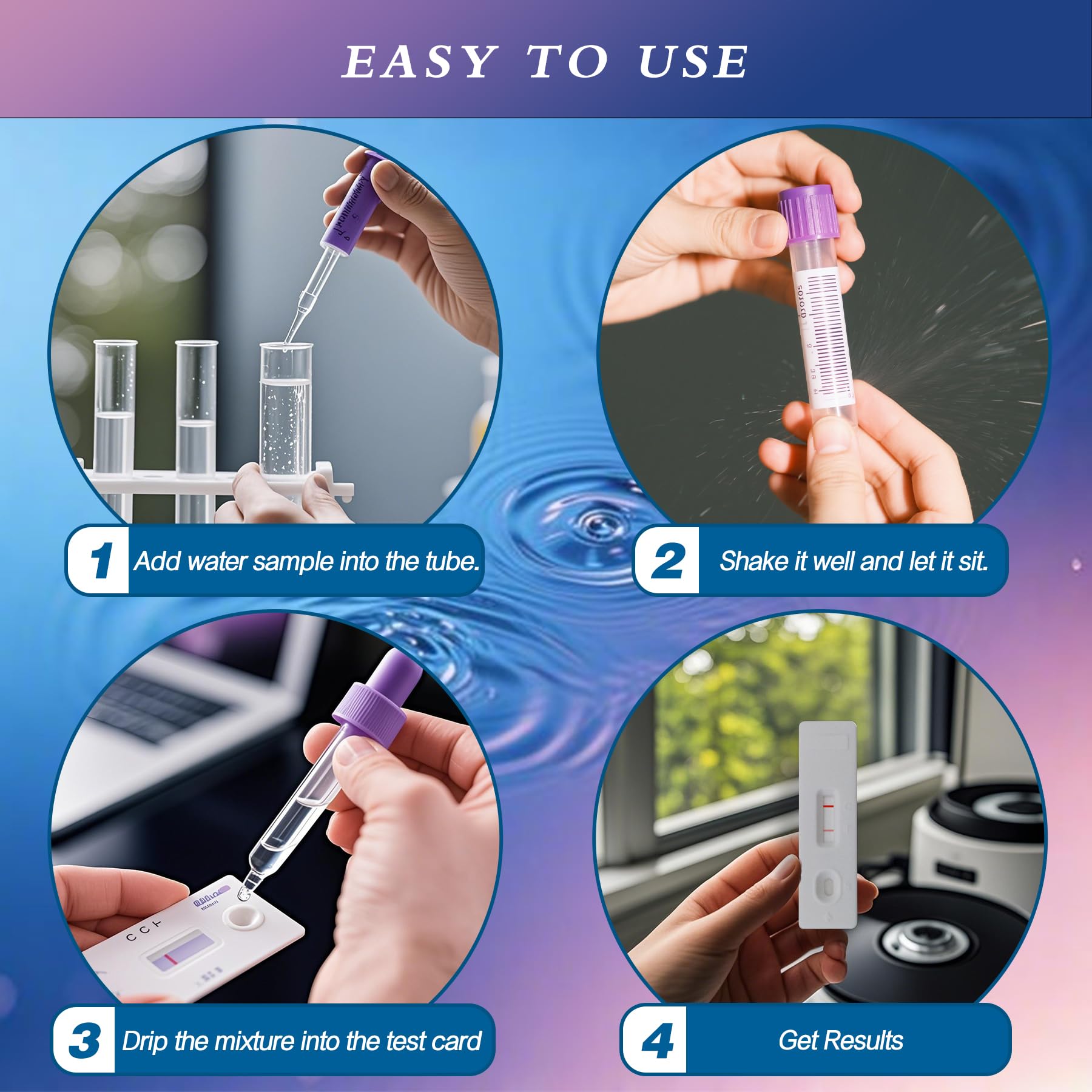Water Bacteria Test Kit for Drinking Water: Results in 15 Minutes Coliform Bacteria Water Test Kit 2 Counts for Any Water Source Including Well Water Pool Water SaySummerAu supplements