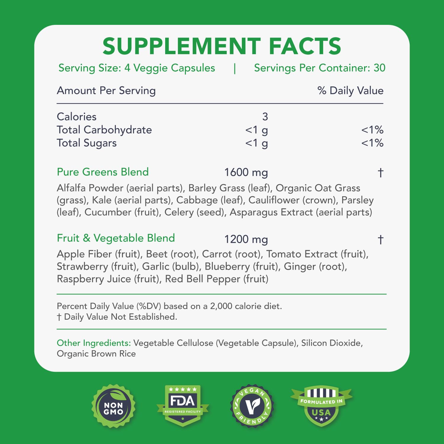 KaraMD Pure Nature | Greens, Fruit and Veggies Supplement | Vitamins, Fiber & Antioxidants | 20 Fruits and Vegetables Supplements for Energy & Digestion | Gluten Free & Vegan Friendly (30 Servings) KaraMDAu supplements