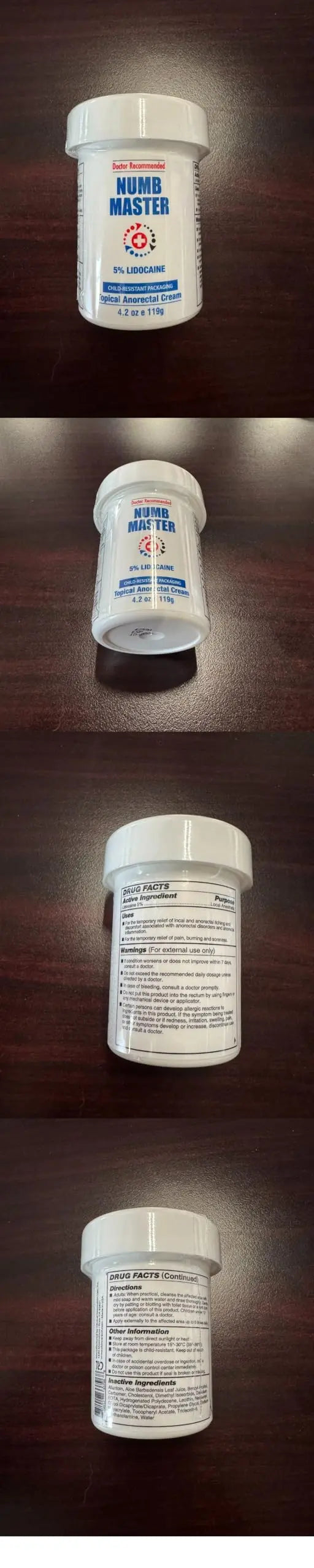 Clinical Resolution Numb Master 5% Lidocaine Cream Fast-Acting OTC anesthetic for Pain, Itch, Burns & Hemorrhoids with Vitamin E & Aloe for Soothing Relief Maximum Strength 4.2 Ounce Clinical ResolutionAu supplements