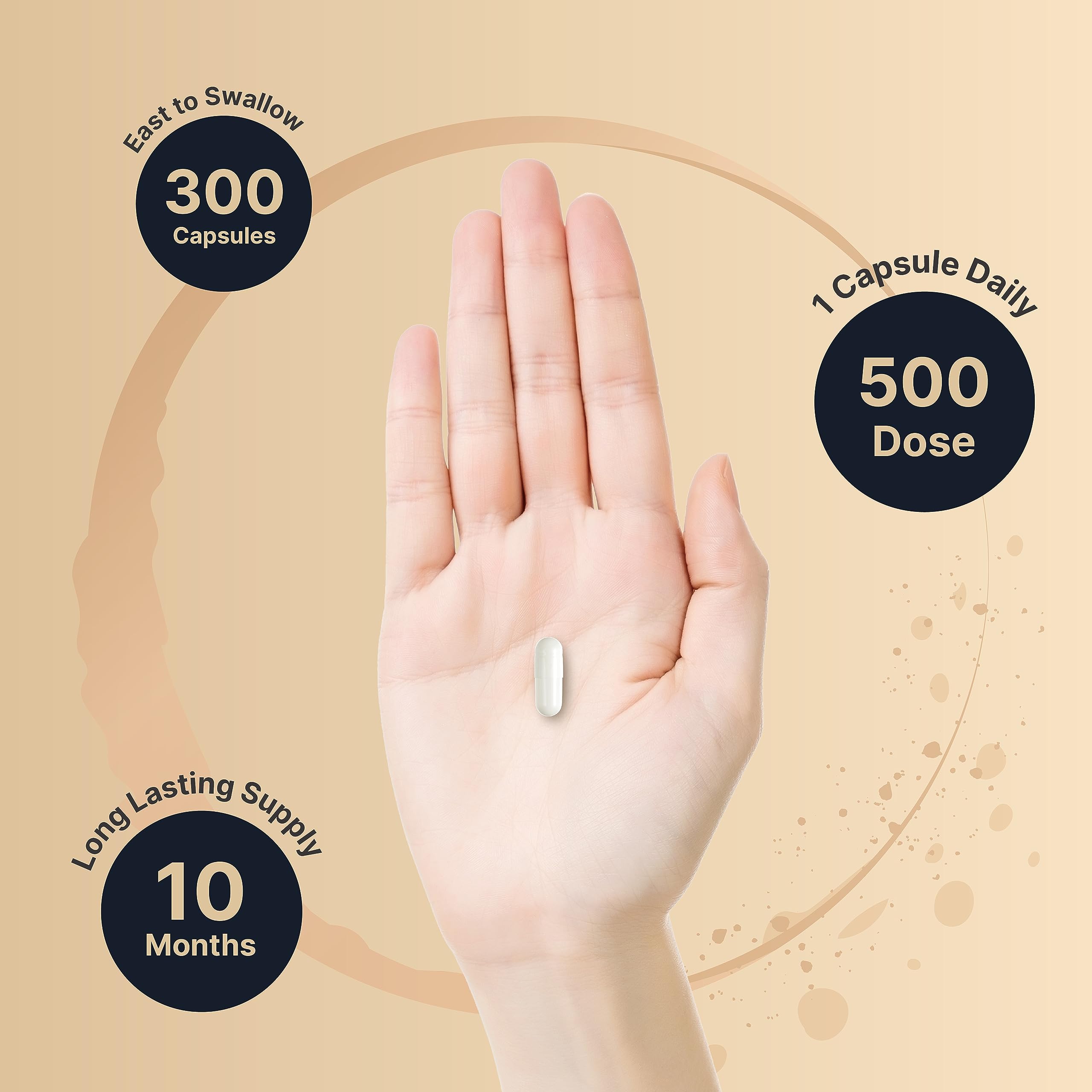 Magnesium Complex Supplement 500mg, 300 Capsules | 10 Active Forms – Glycinate NatureBellAu supplements