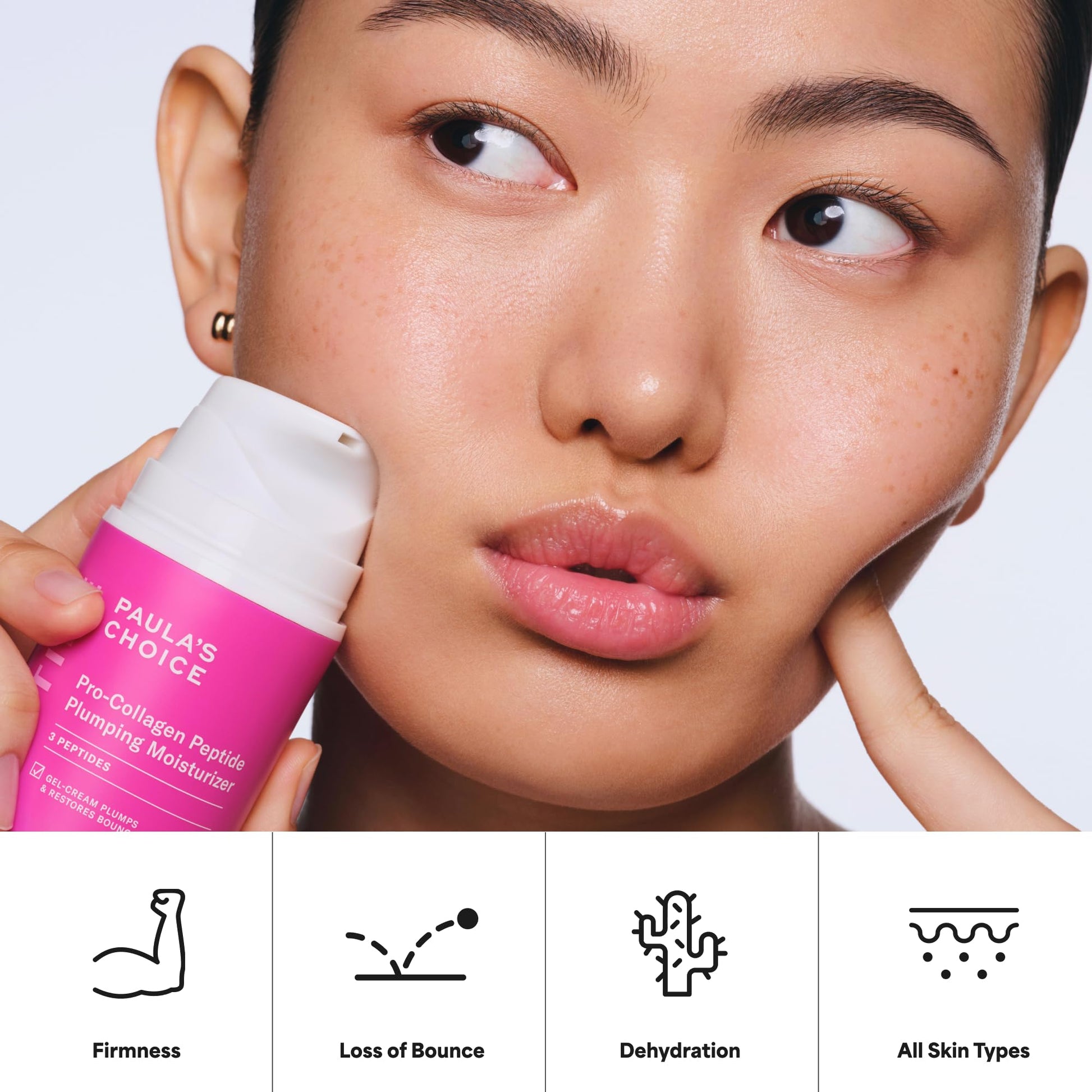 Paula's Choice Pro-Collagen Peptide Plumping Face Moisturizer, Daily Gel Face Cream for Deep Lightweight Hydration, Wrinkles & Loss of Firmness, Fragrance-Free, 1.7 Fl Oz Paula's ChoiceAu supplements