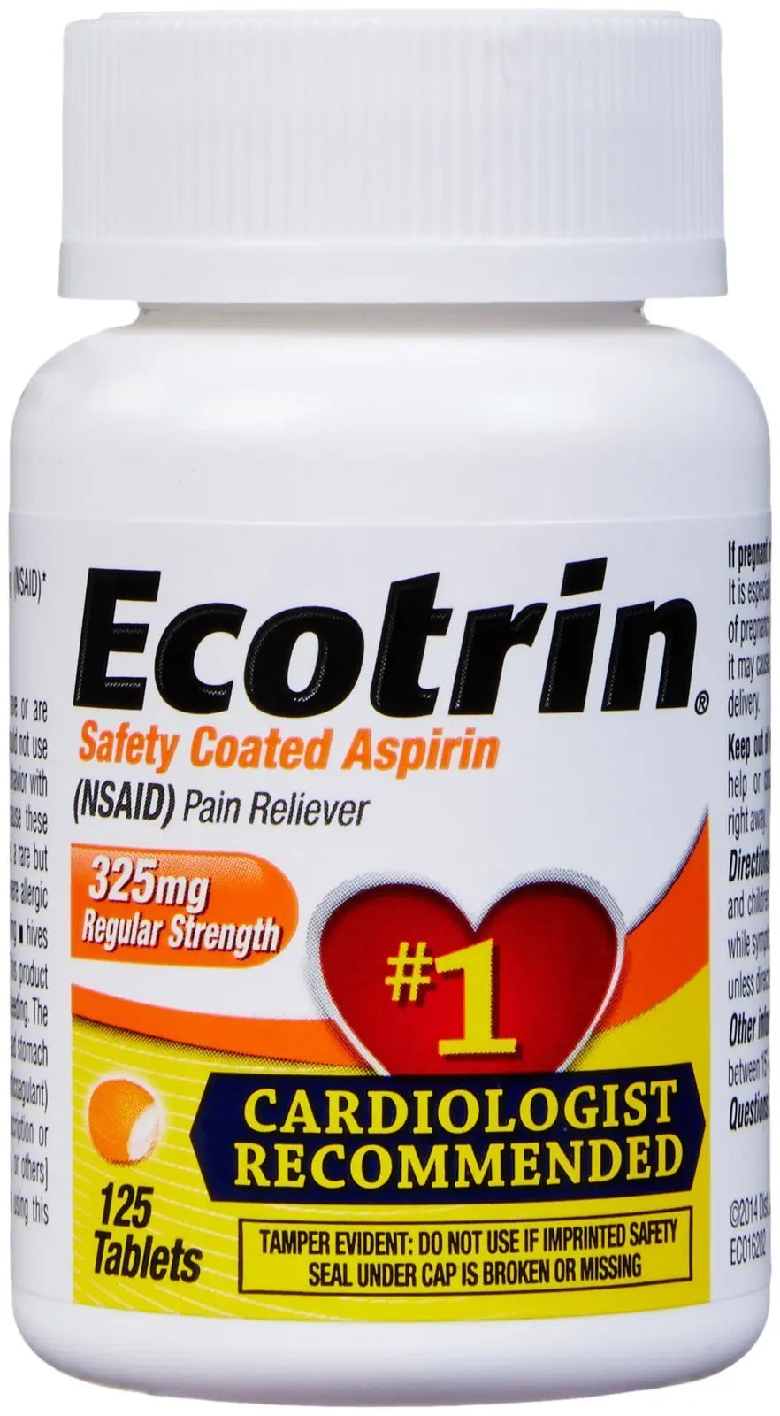 Ecotrin Regular Strength, 125 ct EcotrinAu supplements