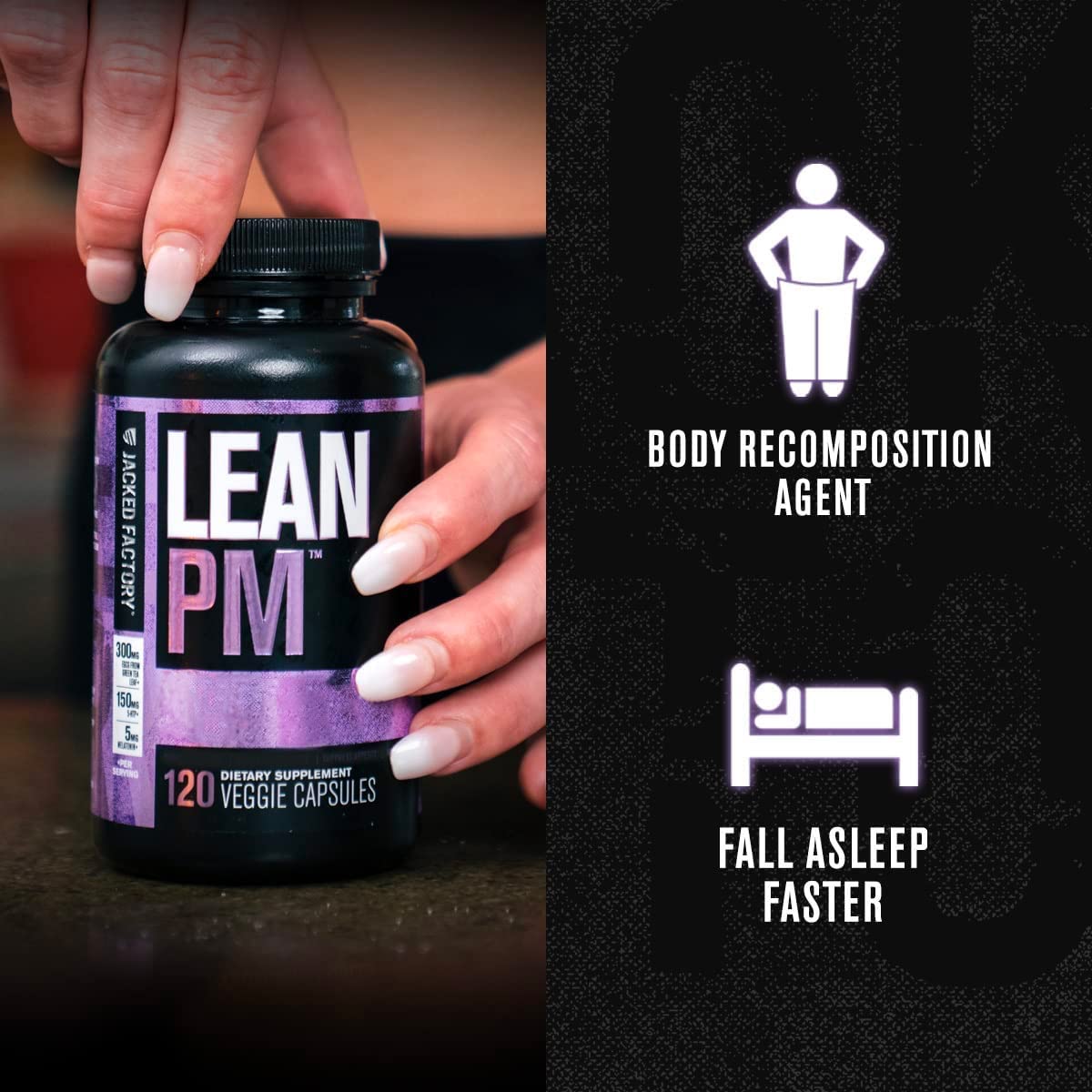 Jacked Factory Lean PM Night Time Body Support and Sleep Aid Supplement - Sleep Sup Jacked FactoryUS supplements