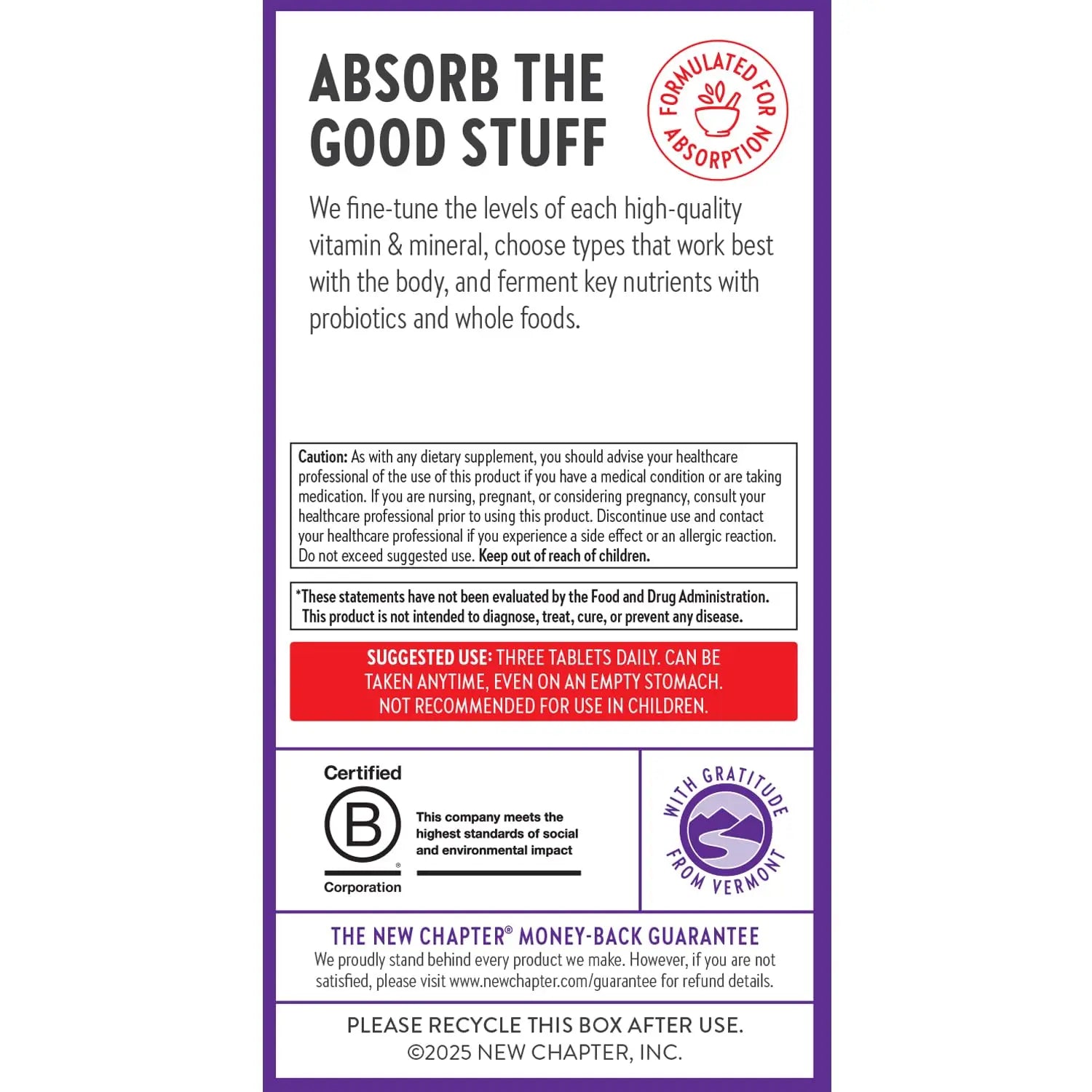 New Chapter Energy Supplement - Perfect Energy Multivitamin for Balanced Energy + Stress Support with B Vitamins + Vitamin D3 New ChapterAu supplements