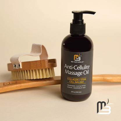 Anti Cellulite Massage Oil for Massage Therapy - Collagen and Stem Cell Skin Tightening M3 NaturalsUS supplements