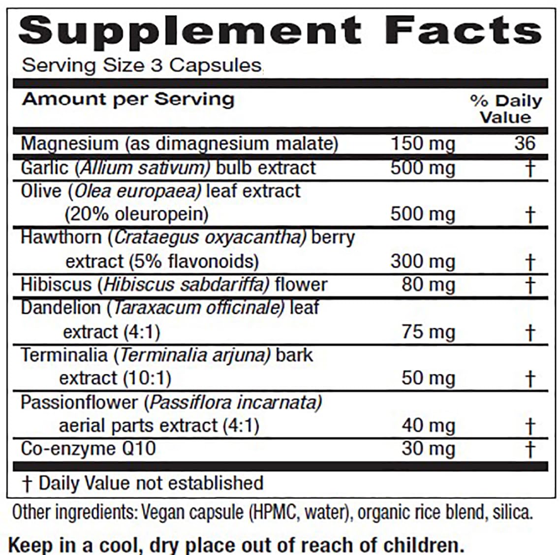 Vitanica VasoBlend - Heart Health Supplement with Folic Acid, Magnesium, CoQ10 & Terminalia Arjuna Bark - Heart Health Supplement - Consumer Line - 90 Vegan Caps VitanicaAu supplements
