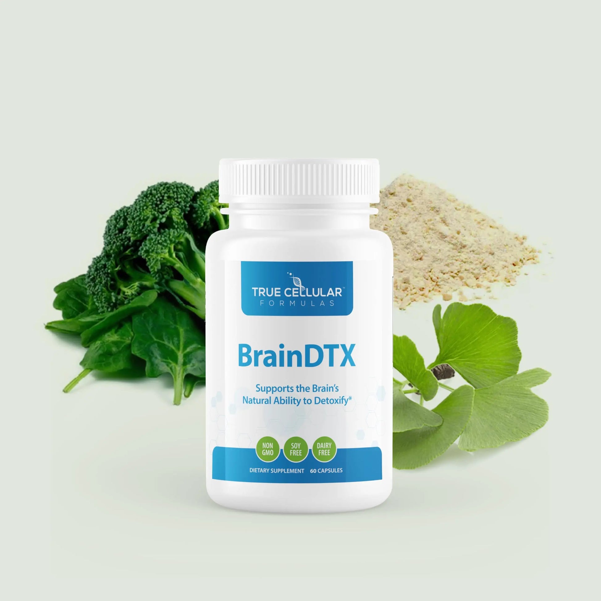 True Cellular Formulas BrainDTX - Supports Cognitive Function, Focus & Mental Clarity - Promotes Clear Thinking & Memory - with Alpha Lipoic Acid & Biotin - Antioxidant Support - 60 Capsules True Cellular Formulasnz supplements