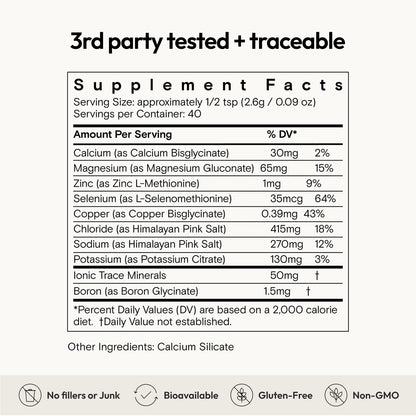 Moon Juice Mini Dew Electrolytes Powder - Sugar Free Minerals & Electrolyte Hydration Powder for Instant Hydration & Brain Support - Magnesium, Calcium, Potassium, Pink Salt, Unflavored, 30 Servings Moon JuiceUS supplements