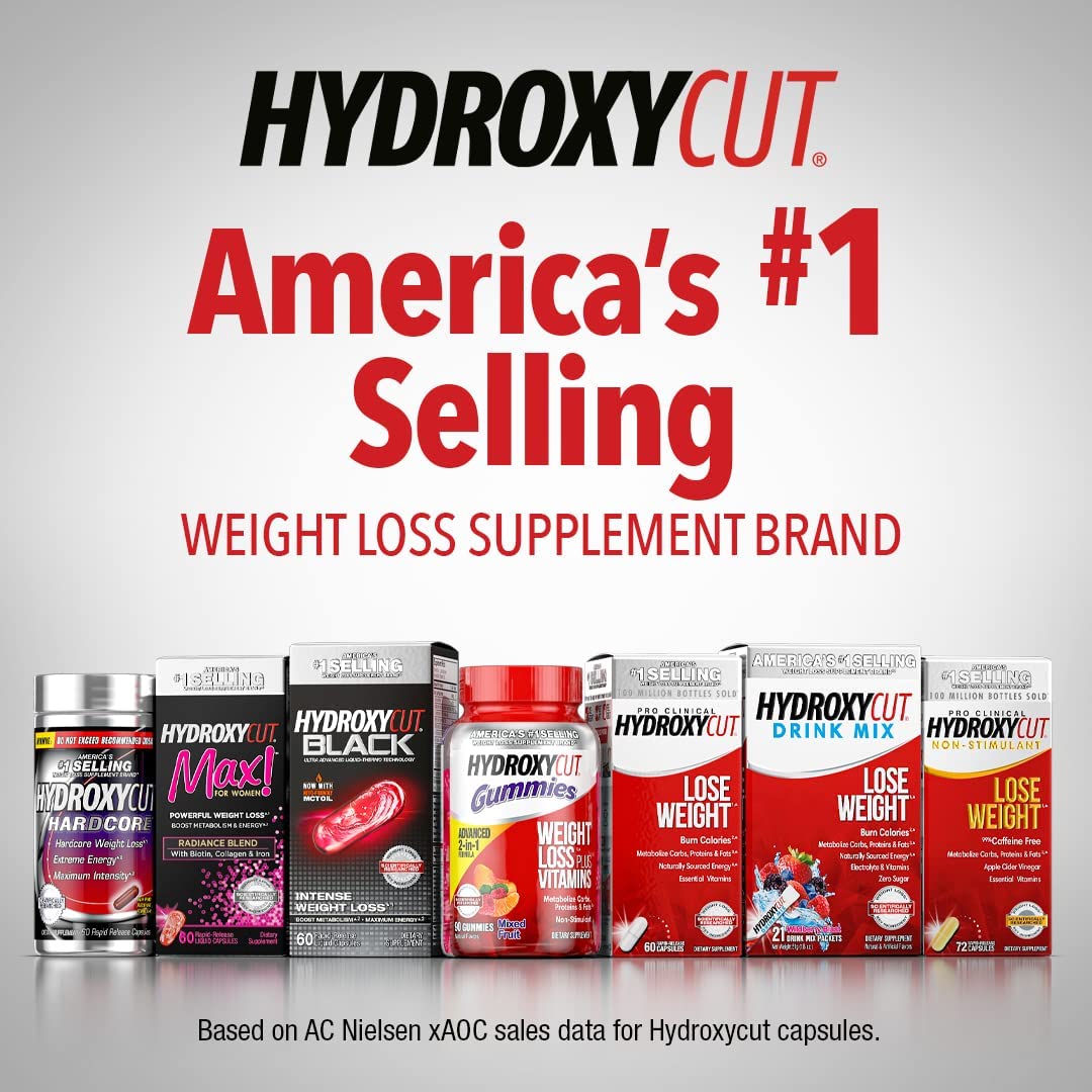 Hydroxycut Caffeine-Free Gummy for Women & Men | 15 Essential Vitamins & Minerals HydroxycutAu supplements