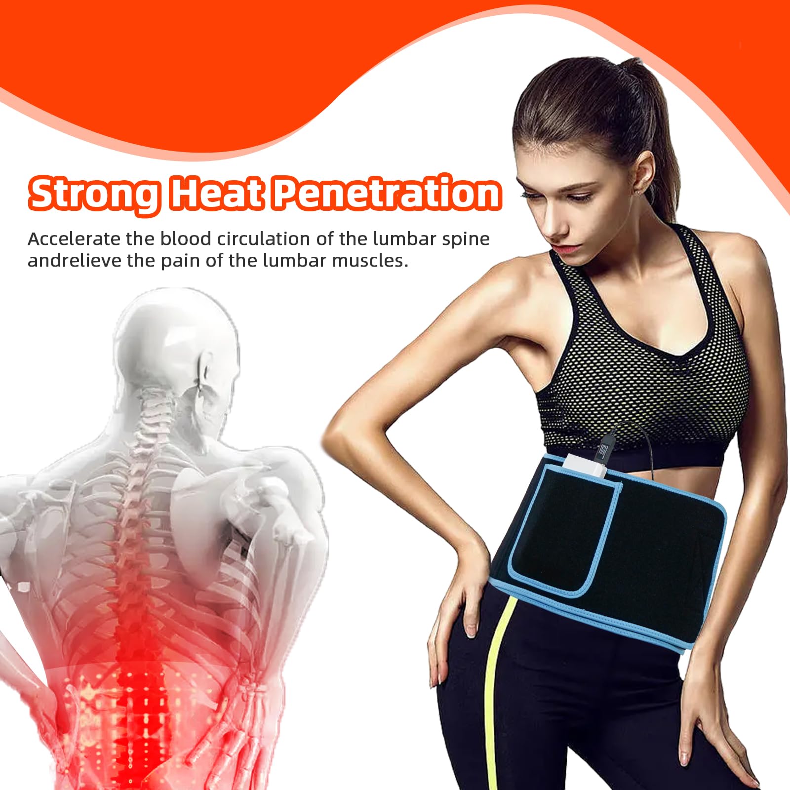 Red Light Therapy Belt, 660&850nm 3 -in-1 Big Chips Near Infrared Therapy Wrap for Body HEDYNSHINEAu supplements