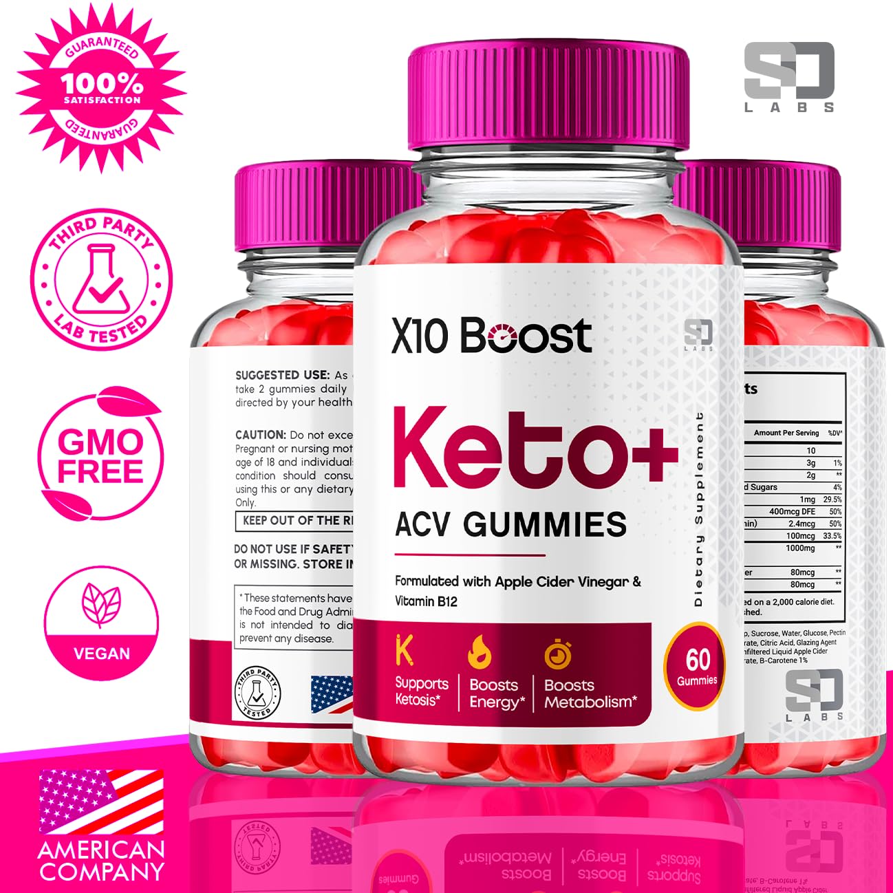 X10 Boost Keto ACV Gummies Advanced Weight Loss, X10 Boost Keto + ACV 1000mg Apple S.O LabsUS supplements
