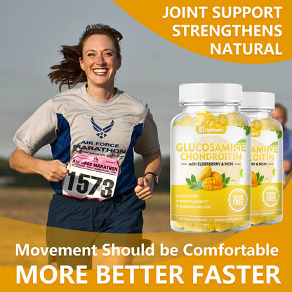Sugar Free Glucosamine Chondroitin Gummies, Extra Strength 1500mg Glucosamine UPNEUTRIUS supplements