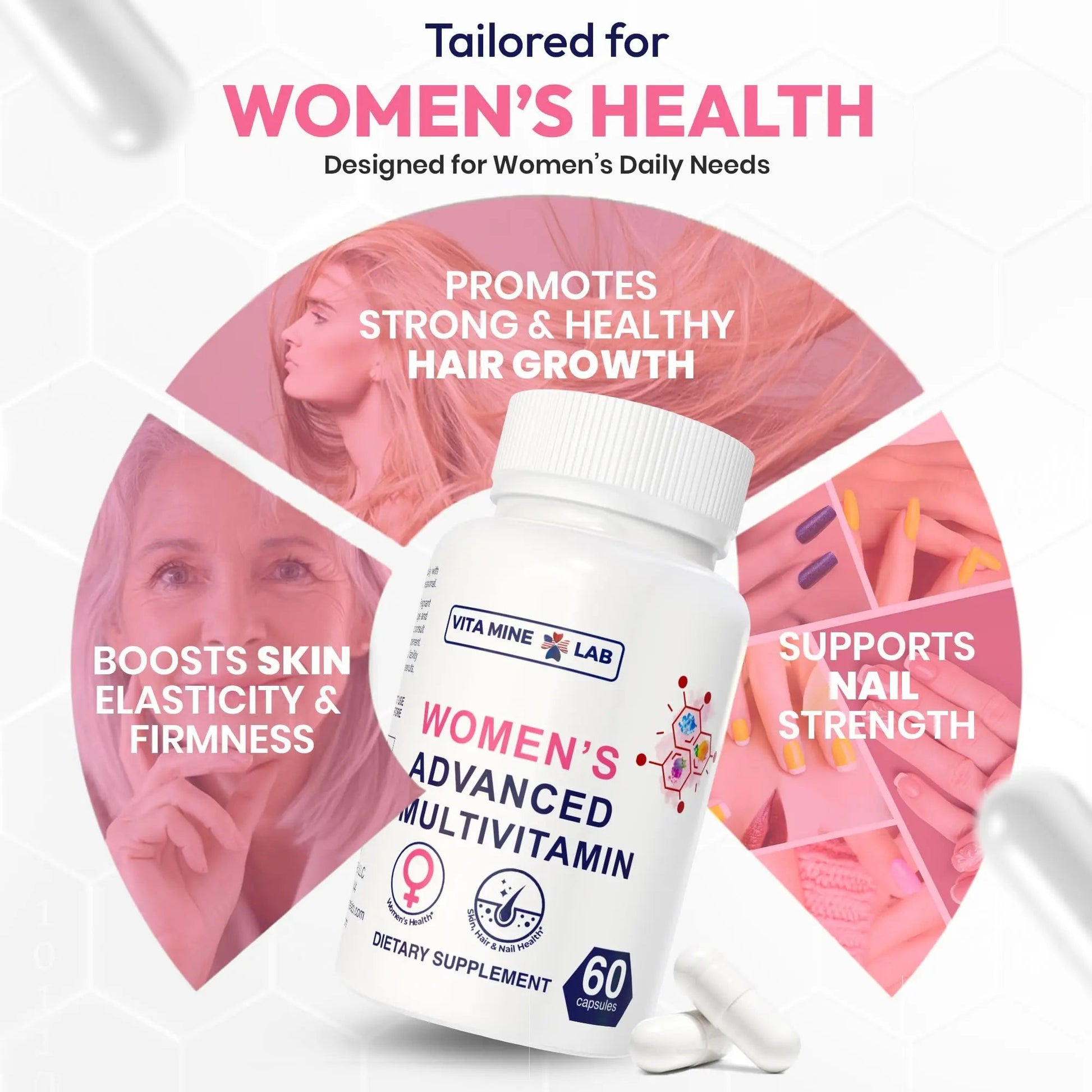 VITA MINE LAB Women's Advanced Multivitamin, Supports Energy, Immune Health & Overall Well-Being, Gluten-Free, Halal VITA MINE LABAu supplements