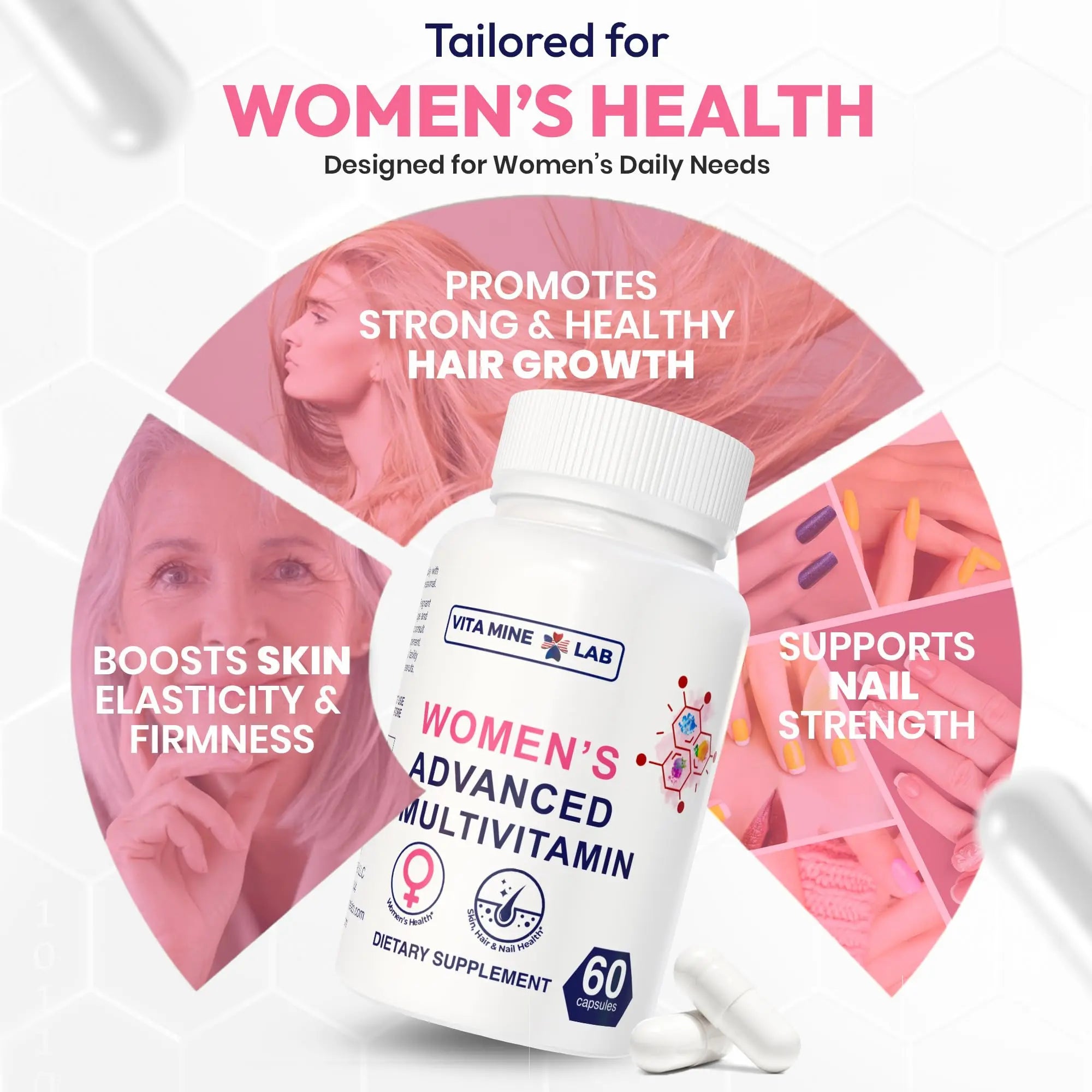VITA MINE LAB Women's Advanced Multivitamin, Supports Energy, Immune Health & Overall Well-Being, Gluten-Free, Halal VITA MINE LABAu supplements