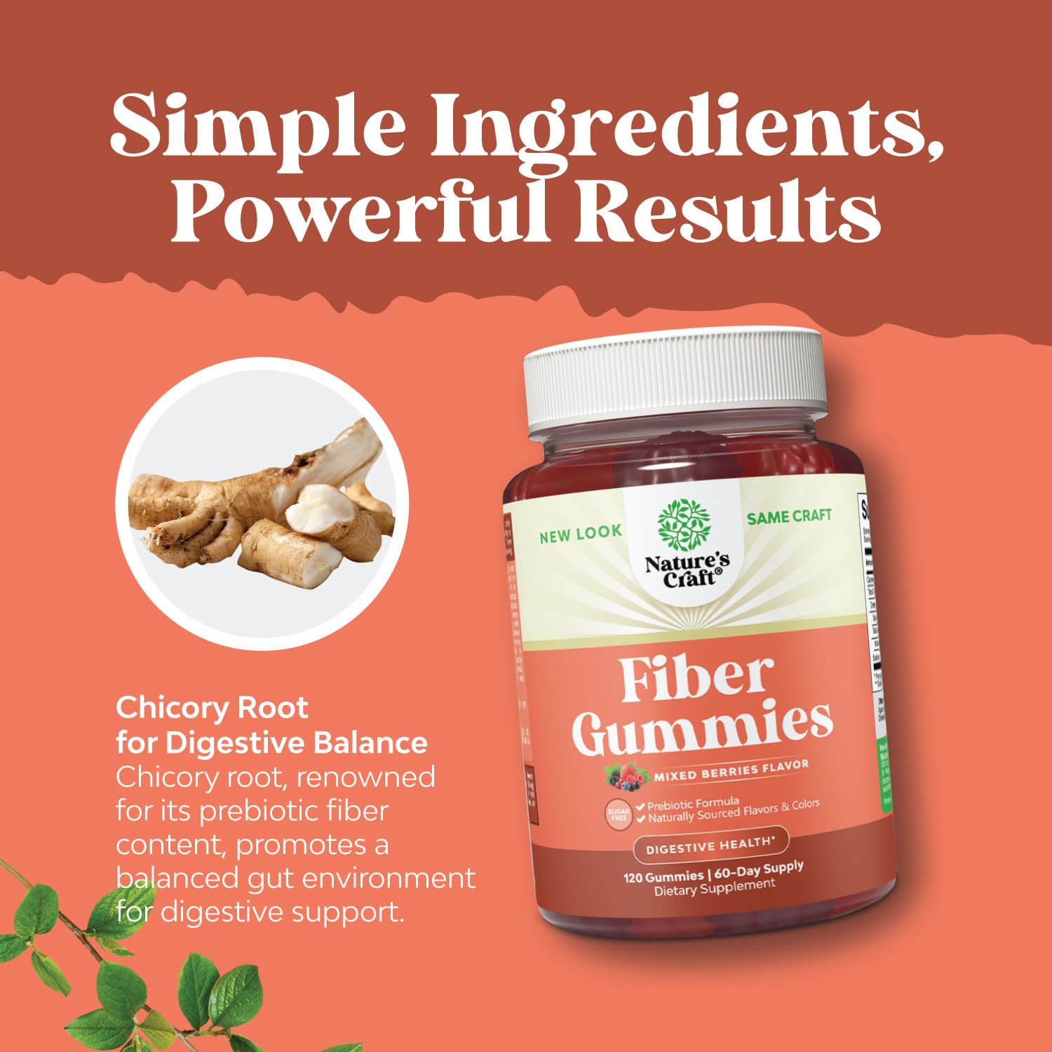 Sugar Free Fiber Gummies for Adults - High Fiber Supplement Gummies Vitamins for Adults Natures CraftAu supplements
