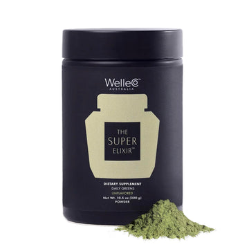 WelleCo The Super Elixir, Daily Greens Powder with Probiotics, Superfoods & Whole Foods, Unflavored Drink Mix for Gut Health, Immunity, Energy, Skin & Hair, 10.5oz Jar WelleCoAu supplements