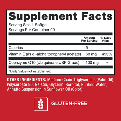 Qunol Ultra CoQ10 100mg Softgels- 3x Better Absorption, Antioxidant for Heart Health & Energy Production, Coenzyme Q10 Vitamins QunolUS supplements