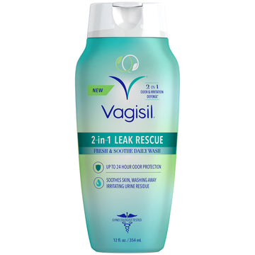 Vagisil 2-in-1 Leak Rescue Daily Intimate Feminine Wash for Women, Gynecologist Tested & Hypoallergenic VagisilAu supplements