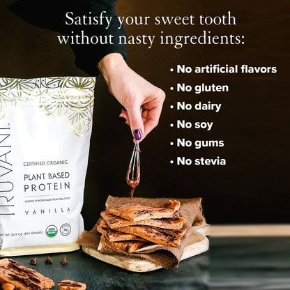 Truvani Organic Vegan Protein Powder, Organic Pea Protein Powder, Vegan, Non GMO TruvaniUS supplements