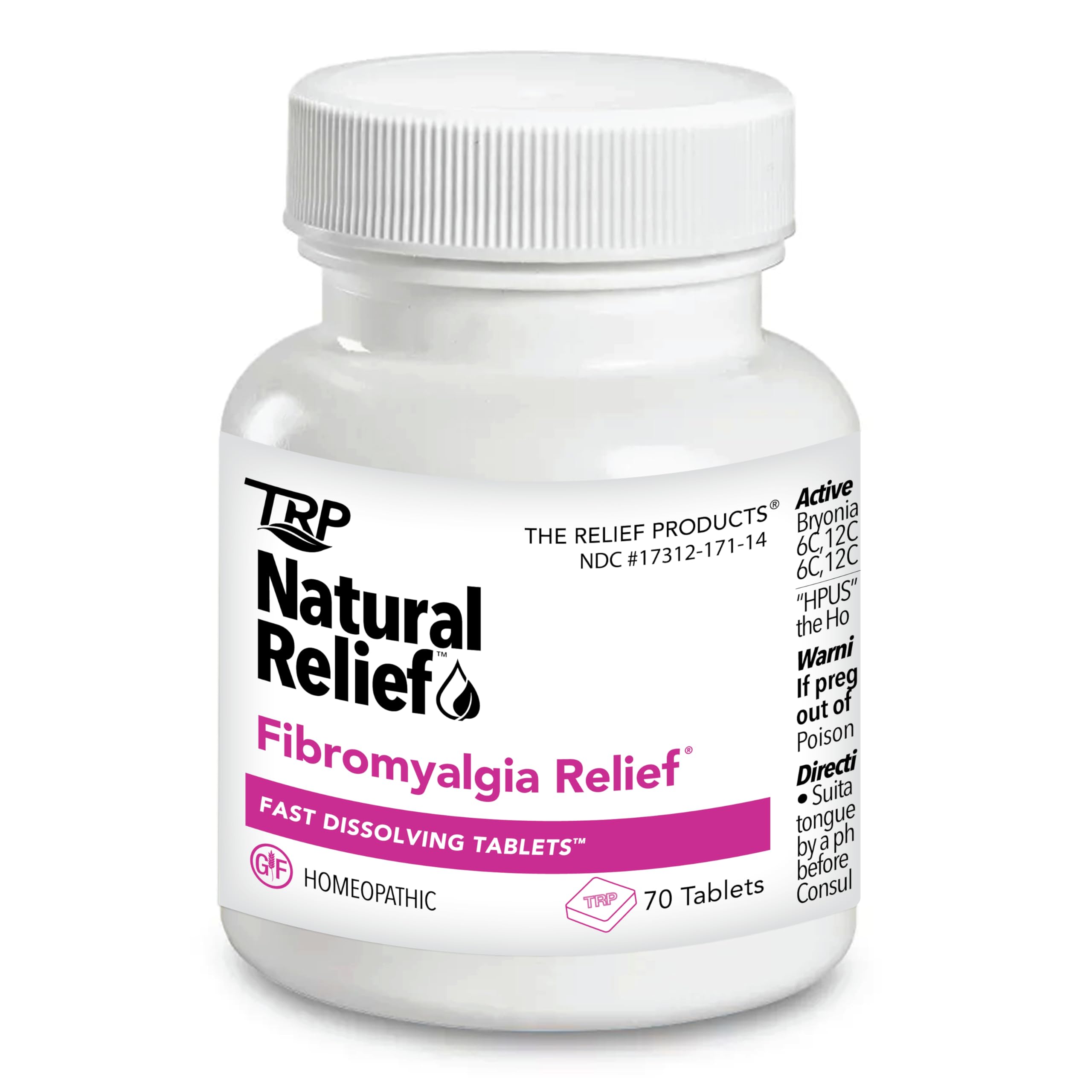 The Relief Products Natural Fibromyalgia Temporary Relief of Muscle Soreness Discomfot Tenderness Difficulty Moving & Joint Pain - 70ct TRP THE RELIEF PRODUCTSAu supplements
