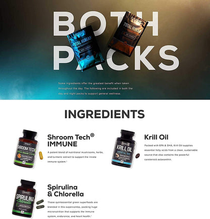 ONNIT Total Human Day and Night Vitamin Packs, 7-Day Supply Capsule ONNITUS supplements