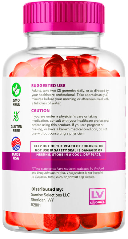 5 Pack - Bliss Keto ACV Gummies Advanced Weight Loss, Bliss ACV Active Gummies LIVORKAUS supplements