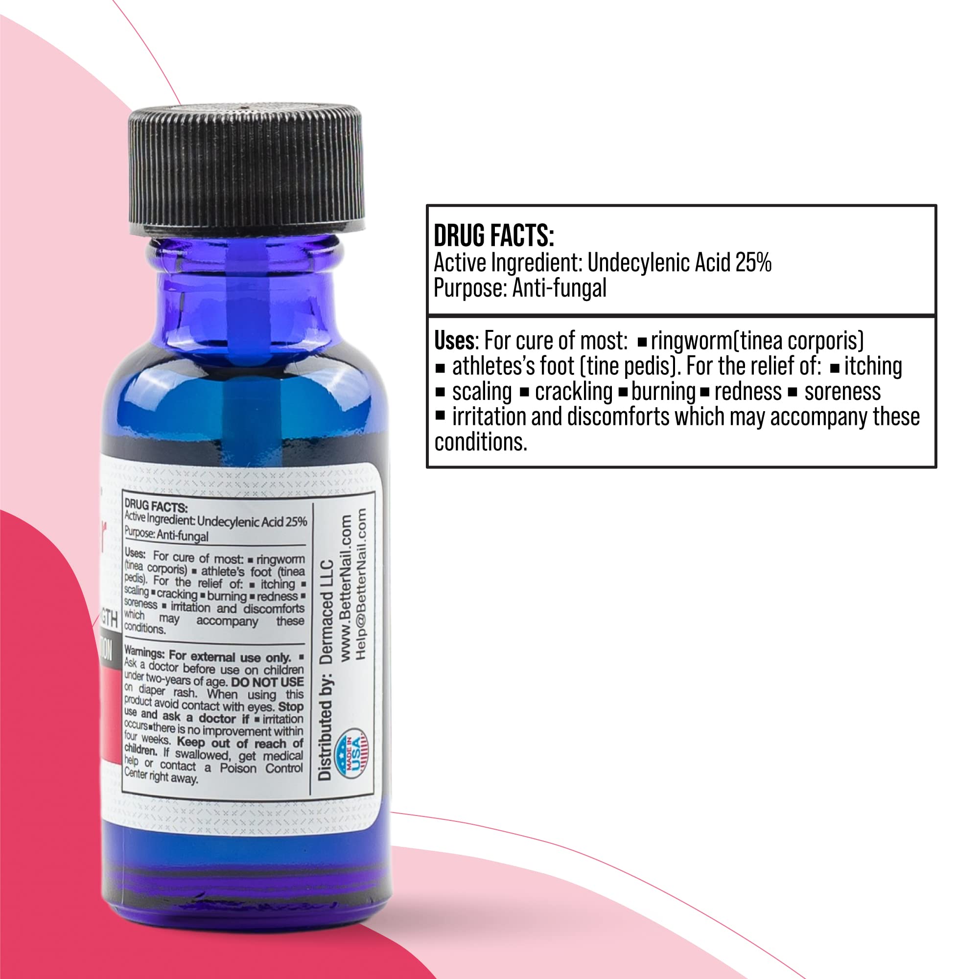 Better Nail - Treatment for Fungus Under & Around the Nail - Maximum Strength 25% Rejuvica HealthUS supplements